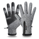 Touchscreen Winter Gloves|Waterproof, Windproof Thermal Gloves for Men Q9063 XXL size Grey
