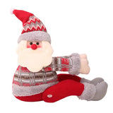Santa Claus Curtain Tieback - Plush Christmas Curtain Holder for Festive Home Decor  22*44cm 2 PCS - Front View