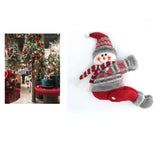 Snowman Curtain Tieback - Festive Plush Christmas Curtain Holder for Holiday Decor 22*44cm  2 PCS - Front View