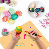 24-Color Dual-Tip Acrylic Marker Set - Fine and Brush Tip for Art Projects and DIY Crafts - Side View