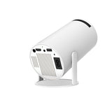 HY300PRO Portable Projector - 4K Decoding, Wi-Fi 6, 720P HD with 160 ANSI Lumens - Side View