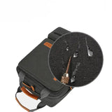 3-Piece  Gray Travel Backpack Set - Stylish Multi-Functional Backpack, Shoulder Bag & Pouch for Men & Women - Front View