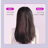 Self-Cleaning Hair Brush with One-Click Release | Massage Cushion Design, Anti-Frizz and Detangling Brush (purple) - 45-Degree Angle
