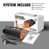 Ultrasonic Dog Trainer Device | Handheld Pet Training Tool with Night Light & Type-C Charging 3.7V - Top-Down View