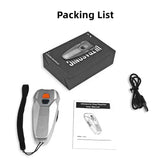 Silver Handheld Ultrasonic Dog Trainer with Dual Mode | Training & Deterrent Device with LED Light