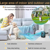 Ultrasonic Wall-Mounted Dog Bark Control Device | Adjustable Frequency Deterrent - 45-Degree Angle