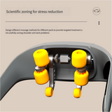 Portable Shiatsu Neck and Shoulder Massager with Heat | Rechargeable 2000mAh Battery - Top-Down View