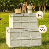 54*36*29 cm Collapsible Black Outdoor Storage Box | Large Capacity, Foldable to 7cm, Durable Design - Top-Down View