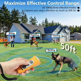 Black Portable Ultrasonic Dog Training Device - Anti-Barking & Obedience Trainer with LED Indicator, Easy to Carry - Side View