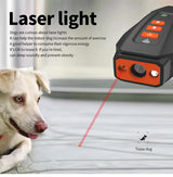 Black Rechargeable Ultrasonic Dog Trainer with LED Flashlight & Laser - Anti-Barking Device for Effective Dog Training - Side View