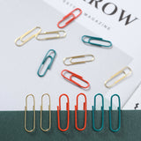 B41025 Christmas Stationery Set - Festive Binder Clips, Paper Clips, and Push Pins in Holiday Colors(2 set) - Top-Down View