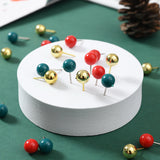 S11012 Christmas Stationery Set - Festive Binder Clips, Paper Clips, and Push Pins in Holiday Colors(2 set) - Side View