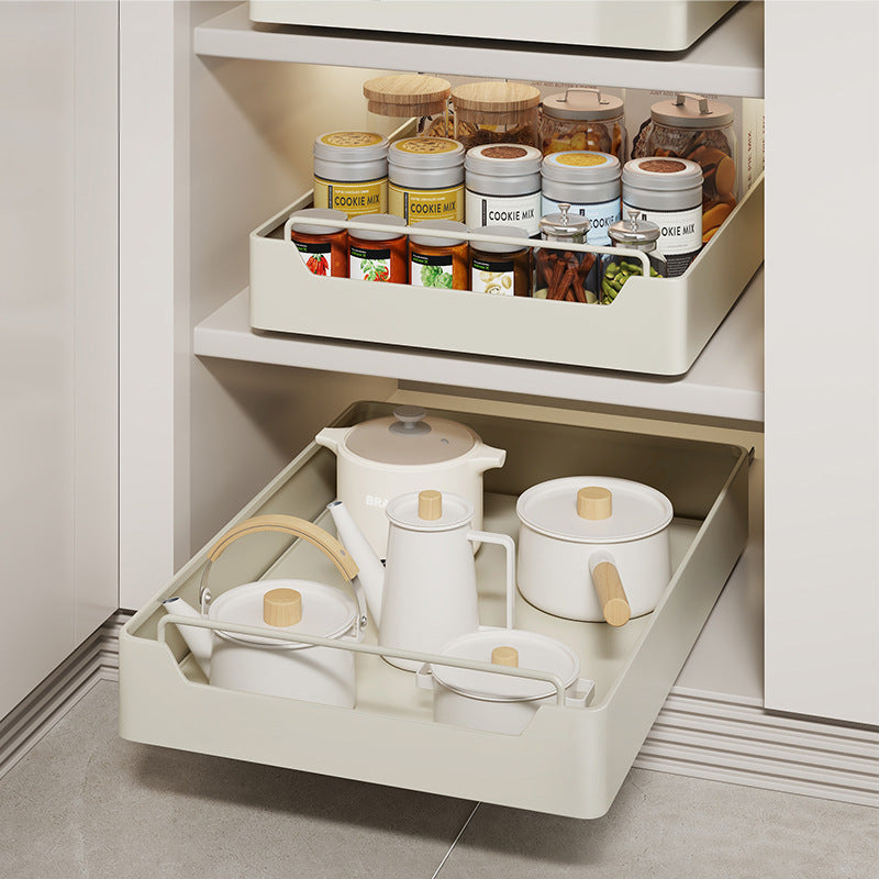 Kitchen Cabinet Pull-Out Organizer with Noise-Free Soft-Close Slides ??Large Drawer storage box (35 cm width -53 cm depth)