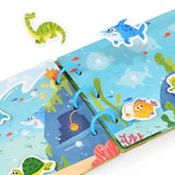 Interactive Busy Book Set - 2-pack of educational activity books for preschoolers on transport and animals - Top-Down View