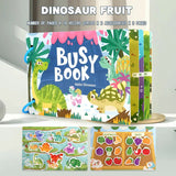 Themed Busy Book Set - Educational Activity Books for Preschool Learning (Farm, Vehicles, Dinosaurs, Ocean, and Forest,5 books in total) - 45-Degree Angle