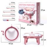 Sentro Knitting Machine - DIY Loom for Hats, Scarves, and More | 40 Needle Knitter for Kids & Adults - Side View