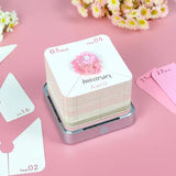 Pink Tree House 3D Paper Sculpture Night Light with Notepad, Silver Base - Elegant Gift Set for Home and Office - Front View