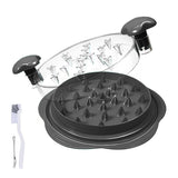 2pcs Black New Chicken Shredder - Effortless Chicken Breast Shredding Tool for Meal Prep and Baby Food** - Front View