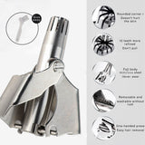 Manual Water Wash Hair Remover | Mechanical Nose Hair Trimmer for Gentle, Precise Grooming | Non-Toxic, Safe for Daily Use - Top-Down View