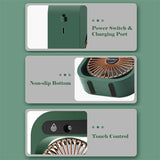 Blue color USB 2-in-1 Misting Fan & Humidifier – Portable Cooling and Humidifying Solution - Front View