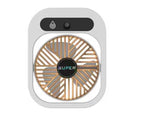 White color USB 2-in-1 Misting Fan & Humidifier Portable Cooling and Humidifying Solution - Front View