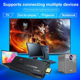 (M8 32G Built-in 10000+Games) 4K Wireless Retro HDMI Video Game Console with Dual Controllers - Supports Multiple Emulators - Front View