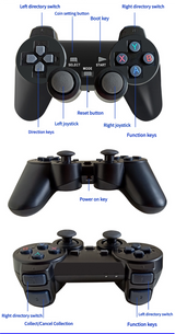 (M8 64G Built-in 20000+Games) 4K Wireless Retro HDMI Video Game Console with Dual Controllers - Supports Multiple Emulators - Top-Down View