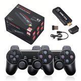 4K 3D Wireless Retro Game Console - 30,000+ Games with Dual Controllers, Supports PSP/PS1/N64 & 28+ Emulators - Top-Down View