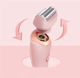 Pink 2-in-1 Electric Razor for Women - Multifunctional Rechargeable Hair Removal Shaver - 45-Degree Angle