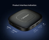 Android TV Express 8K+ Streaming Box - Ultra HD Android 13.0, 2G+8G with Voice Bluetooth Controller - Front View