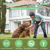 P9 Ultrasonic Dog Repellent Device - Dual-Mode Flashlight and Ultrasonic Dog Deterrent - Side View