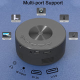 Portable Mini Projector with Smartphone Screen Sync, USB