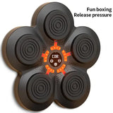 Smart Interactive Boxing Target Wall Pad with Boxing Gloves for Adult - LED Training Board with Bluetooth Music and Adjustable Speed - Front View