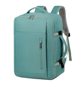 Green Expandable Backpack with USB Port - Multi-Functional Outdoor, Commuter & Laptop Bag
