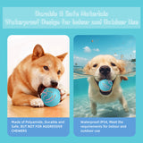 2PCS Pink Rechargeable Automatic Jumping Pet Toy Ball - Interactive Smart Play Ball for Dogs & Cats - Side View