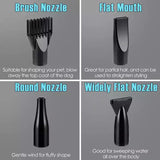 Pet Hair Dryer with Multiple Nozzles - Powerful and Quiet for Dogs and Cats (Pink) - Top-Down View