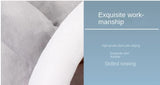 Gray Half-Enclosed Cat Bed - Soft Short Velvet Fabric with Sponge + PP Cotton Filling, M Size (35x35x30cm) - Side View