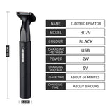 3-in-1 Women's Hair Removal Trimmer - Intimate Grooming & Shaving Kit for Smooth Skin - Side View