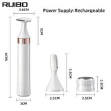 3-in-1 Electric Hair Removal Trimmer - Rechargeable Grooming Kit - Side View