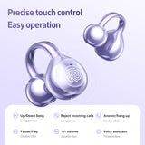 Black M97 Spherical OWS Plated Over-Ear Bluetooth Earphones - Stylish Design, Superior Sound Quality, Comfortable Fit - Front View