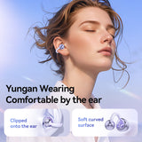 Black M79 Spherical OWS Over-Ear Bluetooth Earphones - Wireless, Stylish Design, Superior Sound Quality - Front View