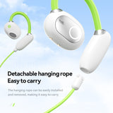 Black M80 Transparent OWS Over-Ear Bluetooth Earphones - Wireless, Clear Sound, Stylish Design - Side View