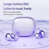Black M108 Spherical OWS Over-Ear Bluetooth Earphones - Stylish Design, Premium Sound, Wireless Convenience - Front View