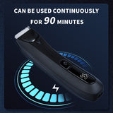 Body Hair Trimmer Men's Electric Body Washable Lady Shaver - Top-Down View