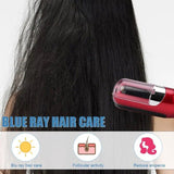 White  Mini - Automatic, Hair Repair Split End Remover Trimmer For Dry, Splitting, Damaged And Brittle Split Ends, Men And Women Hair Styling Beauty Tool - Side View