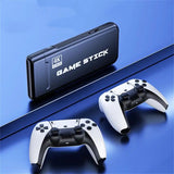M8Pro HD TV Game Console - HDMI Retro Home Gaming System with Wireless Dual Joystick Controller, PS1 Arcade Games, 128GB + 30,000 Games (No Storage Card Included) - Front View