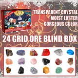 Dowmoo Christmas Advent Calendar Mineral Blind Box - 24-Box Countdown Calendar, Toy Surprise Gift - Front View