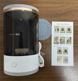 Black USB-Powered Automatic Makeup Brush Cleaner - Fast, Hygienic, and Easy-to-Use Brush Cleaning Machine - 45-Degree Angle