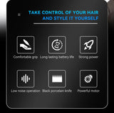 Kemei KM-2269 Professional Hair Clipper - Cordless Electric Hair Trimmer for Precision Haircutting and Styling - Side View