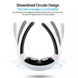 Neck Massager with Pulse Therapy - Intelligent Cervical Massage Device for Pain Relief and Relaxation - Side View